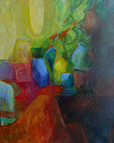 abstract schilderij olieverf