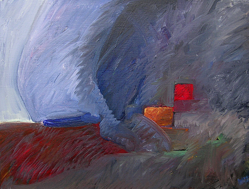 abstract schilderij acryl