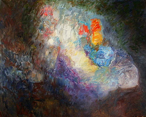 abstract schilderij olieverf
